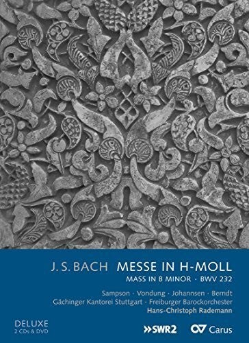 the album cover for J Bach S / Sampson / Vondung / Johannsen / Berndt - Messe in H-Moll (Mass in B Minor) BWV 233
