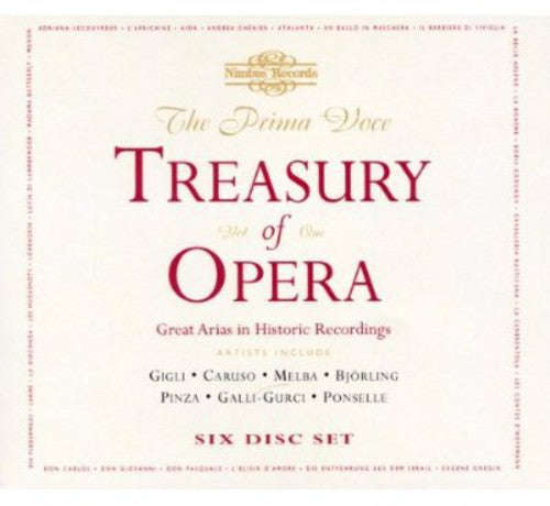 the album cover for Prima Voce Treasury Of Opera 1 / Var - Prima Voce: Treasury Of Opera 1 (box Set) / Var