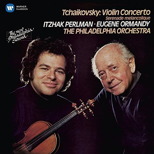 the album cover for Itzhak Perlman - Tchaikovsky: Violin Concerto & Serenade Melancoliq