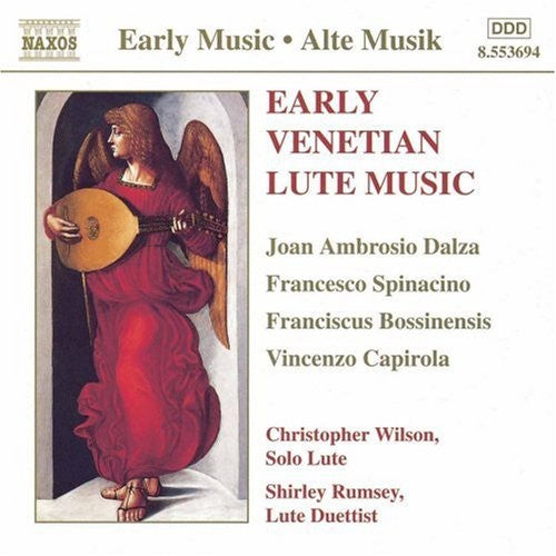 the album cover for Christopher Wilson - Early Venetian Lute Works