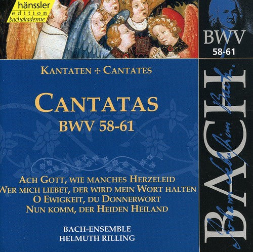 the album cover for J.S. Bach - Sacred Cantatas BWV 58-61