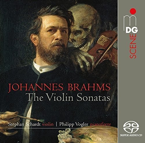 the album cover for Brahms / Stephan Schardt / Vogler,Philipp - Complete Violin Sonatas