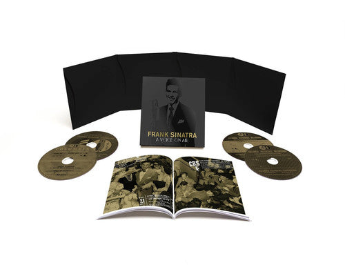 the album cover for Frank Sinatra - A Voice On Air (1935-1955) [4CD Deluxe Box Set]