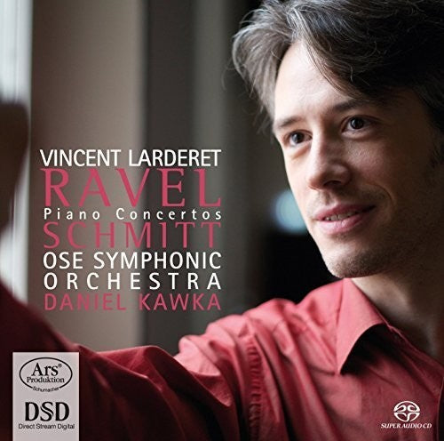 the album cover for Ravel / Larderet / Kawka / Ose Symphonic Orchestra - Piano Concertos