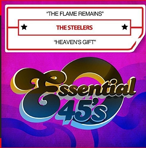 the album cover for Steelers - The Flame Remains / Heaven's Gift