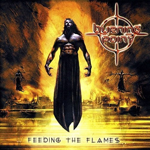 the album cover for Burning Point - Feeding the Flames