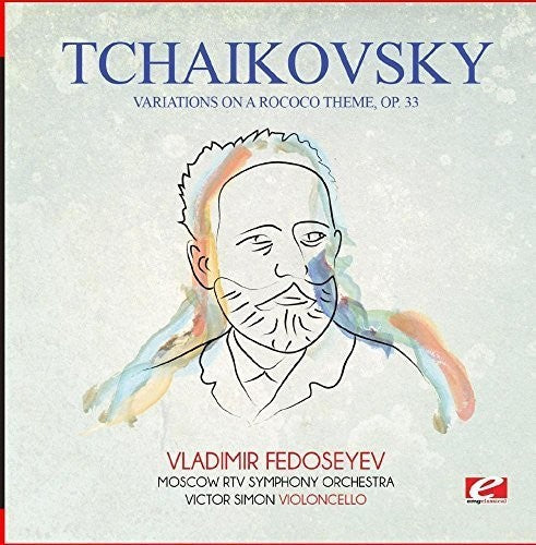 the album cover for Moscow RTV Symphony Orchestra - Tchaikovsky: Variations on a Rococo Theme, Op. 33