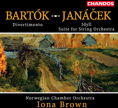 the album cover for Iona Brown - Divertimento, Idyll Suite for String Orchestra