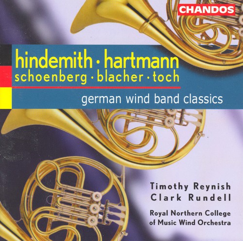 the album cover for Hindemith/Schoenberg/Hartmann/ - German Wind Band Classics