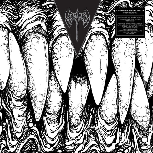 the album cover for Legion Of Andromeda - Iron Scorn