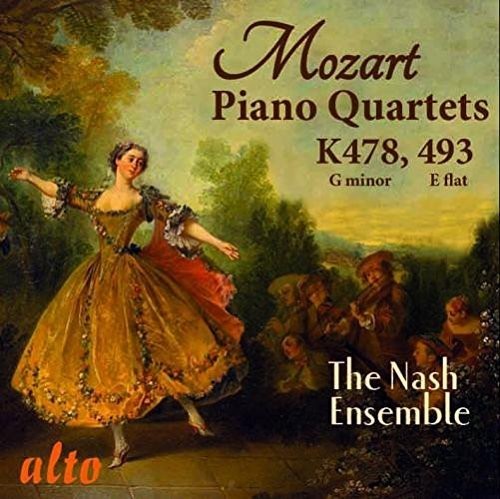 the album cover for Mozart / Nash Ensemble - MOZART: The Two Piano Quartets K478 & K493