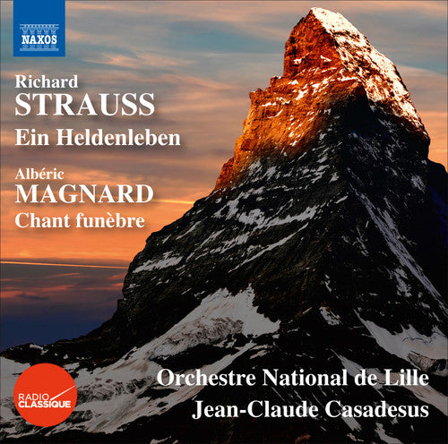 the album cover for Strauss / Magnard / Orchestre National De Lille - Strauss: Ein Heldenleben - Magnard: Le Chant funebre
