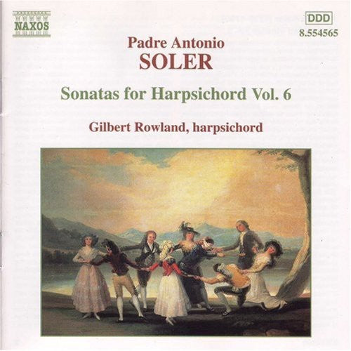 the album cover for Gilbert Rowland - Sonatas for Harpsichord Vol 6