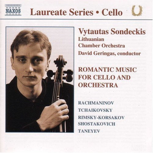 the album cover for Vytautas Sondeckis - Romantic Music for Cello [Laureate Series: Cello]
