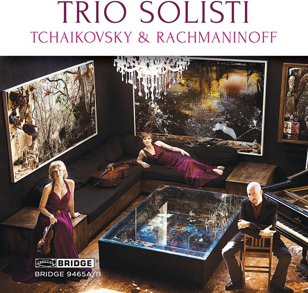 the album cover for Tchaikovsky / Rachmaninoff - Trio Solisti plays Tchaikovsky & Rachmaninoff