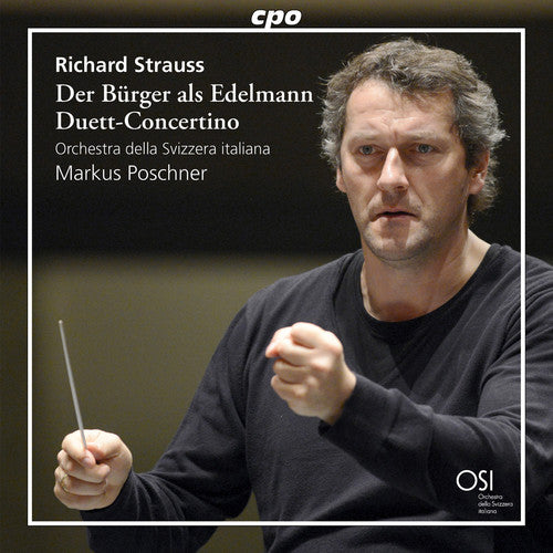 the album cover for Strauss / Giuffredi / Orchestra Della Svizzera Ita - Strauss: Der Buerger als Edelmann - Duett-Concertino