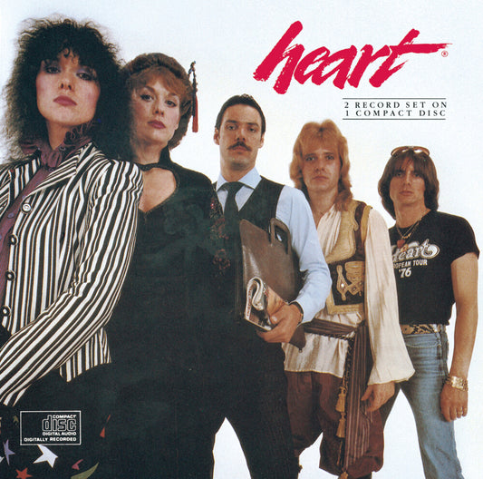 the album cover for Heart - Greatest Hits Live