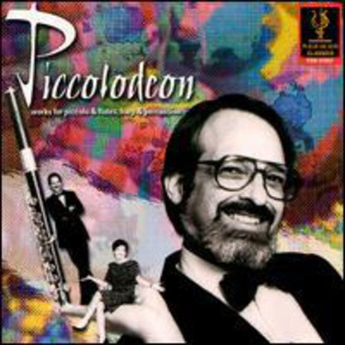the album cover for Laurence Trott - Works for Piccolo & Flutes, Harp & Percussion