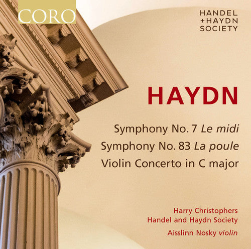 the album cover for George Frideric Handel - Symphonies 7 & 83
