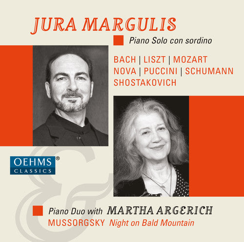 the album cover for J Bach S / Margulis / Argerich - Jura Margulis & Martha Argerich - Piano con Sordino