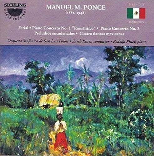 the album cover for Ponce / Ritter / Orquesta Sinfonica De San Luis - Piano Concertos
