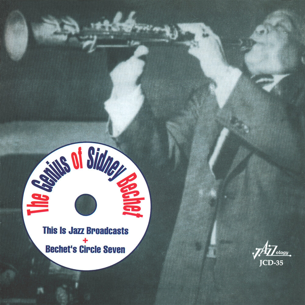the album cover for Sidney Bechet - Genius of