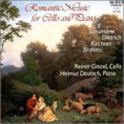 the album cover for Dietrich/Brahms/Kirchner/Schum - Romantic Music for Cello & Piano