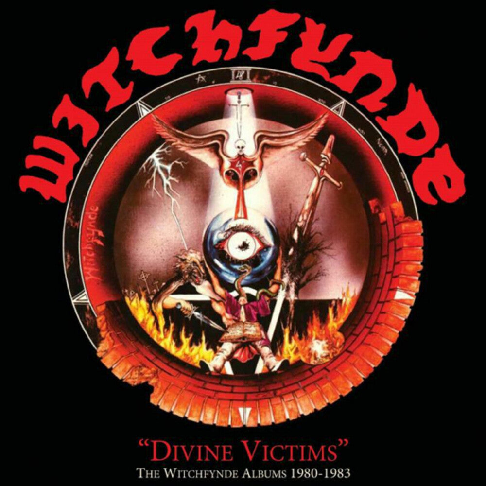 the album cover for Witchfynde - Divine Victims: Witchfynde Albums 1980-1983