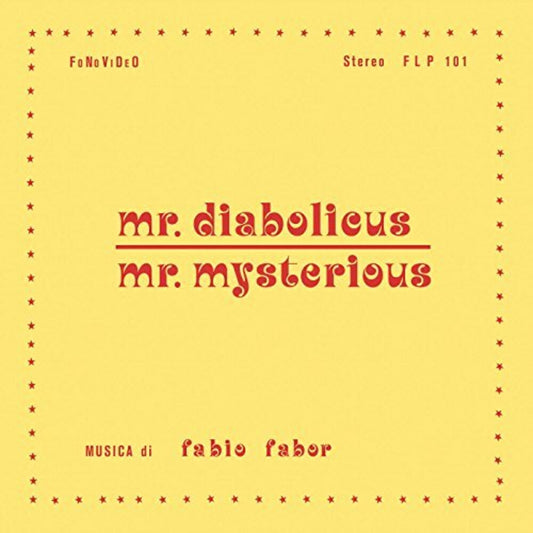 the album cover for Fabio Fabor - Mr. Diabolicus: Mr. Mysterious