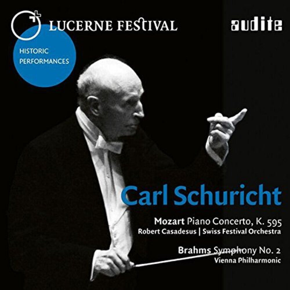 the album cover for ROBERT CASADESUS - Carl Schuricht Conducts Mozart & Brahms
