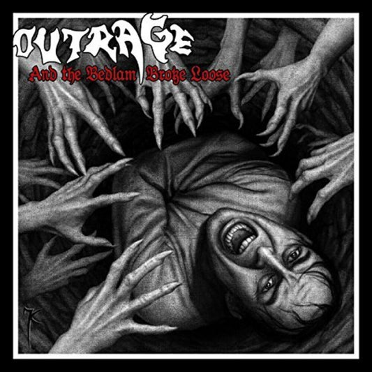 the album cover for Outrage - And The Bedlam Broke Loose