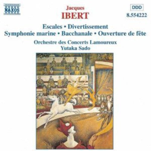 the album cover for Yutaka Sado - Escales / Divertissement / Symphonic Marine
