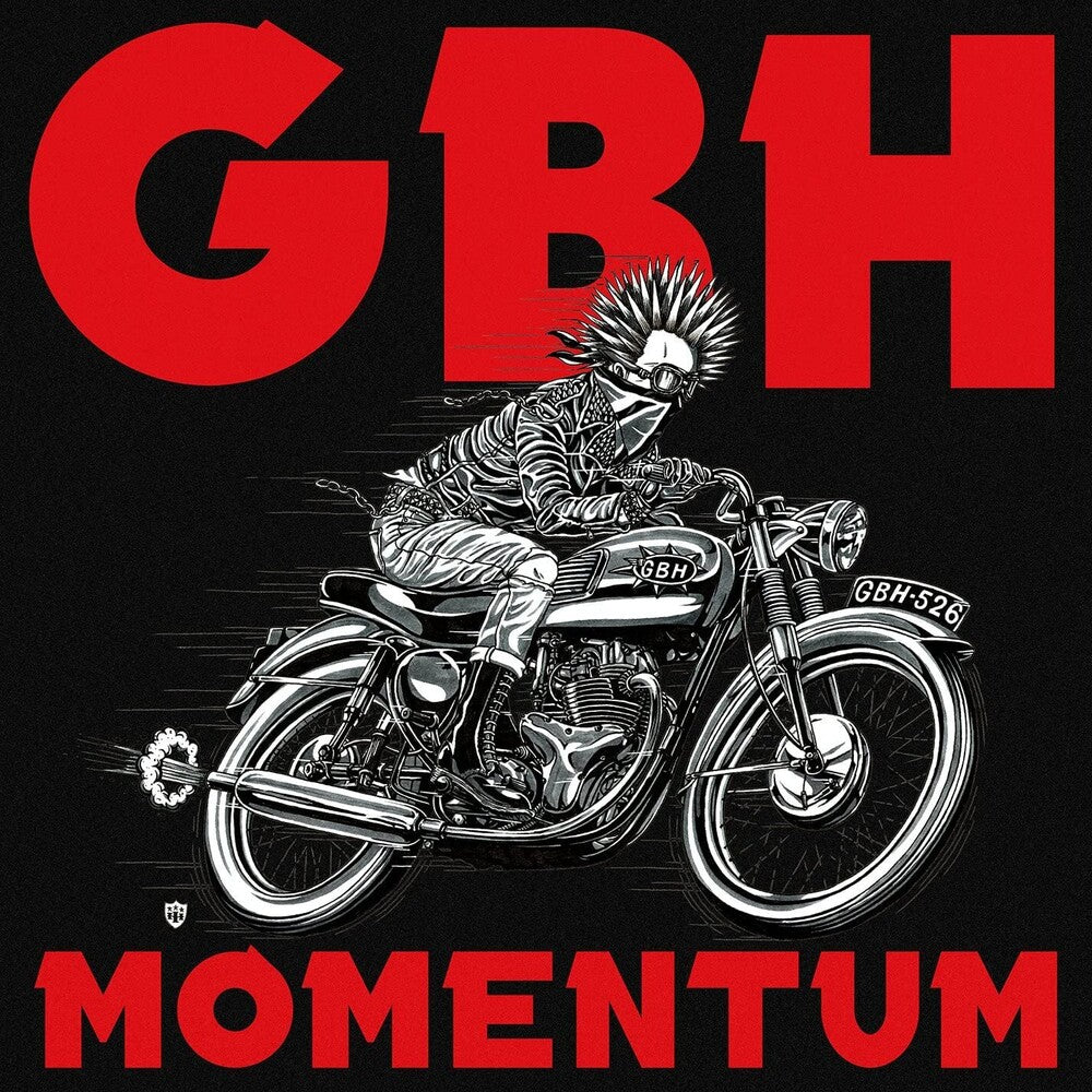 the album cover for G.B.H. - Momentum [Opaque Red LP]
