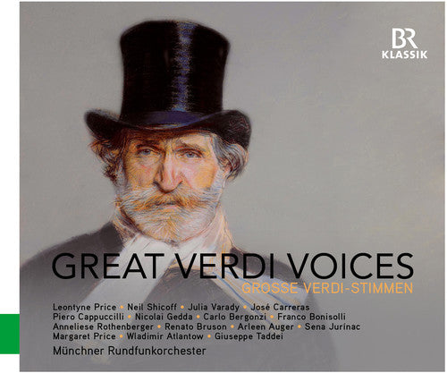 the album cover for Verdi / Gedda / Capuccili / Eichorn / Carreras - Great Verdi Voices