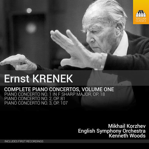 the album cover for Krenek / Korzhev / English Symphony Orch / Woods - Krenek: Complete Piano Concertos 1