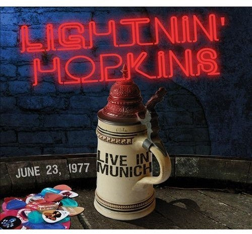 the album cover for Lightin Hopkins - Blues in Munich 1977