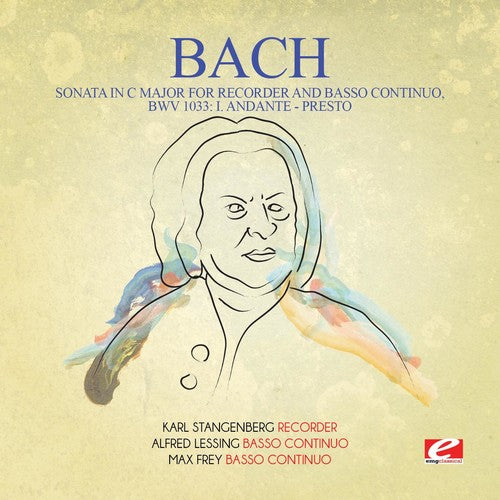 the album cover for Karl Stangenberg - Sonata C Major for Recorder & Basso Continuo BWV 1