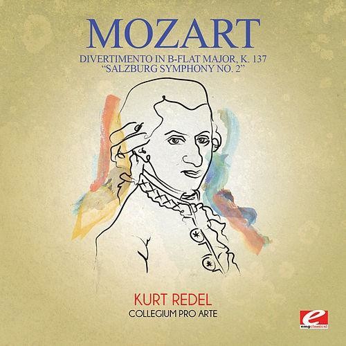 the album cover for Collegium Pro Arte - Divertimento in B-Flat Major K 137