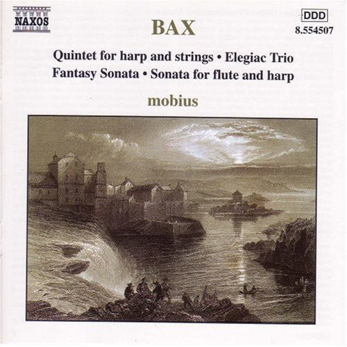 the album cover for Mobius - Quintet for Harp & Strings / Sonata Flute & Harp