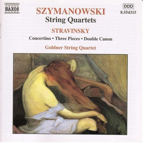 the album cover for Szymanowski/Stravinsky - String Quartets / Concertino / Double Canon