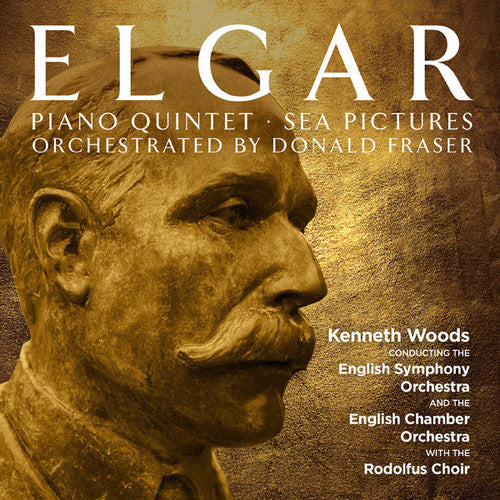 the album cover for Elgar / Woods / English Co - Piano Quintet / Sea Pictures