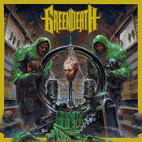 the album cover for Green Death - Manufacturing Evil