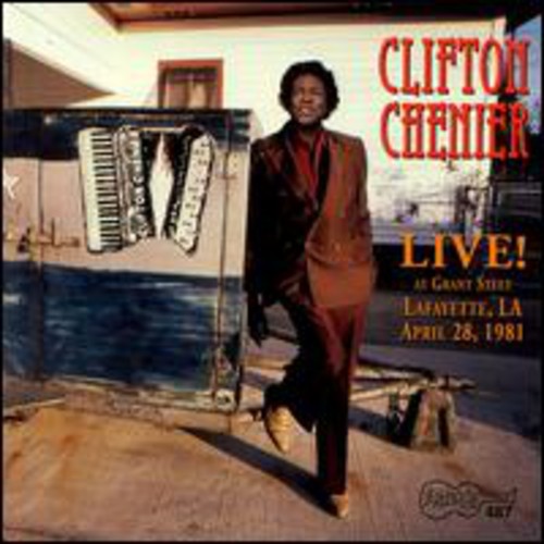 the album cover for Clifton Chenier - Live at Grant Street