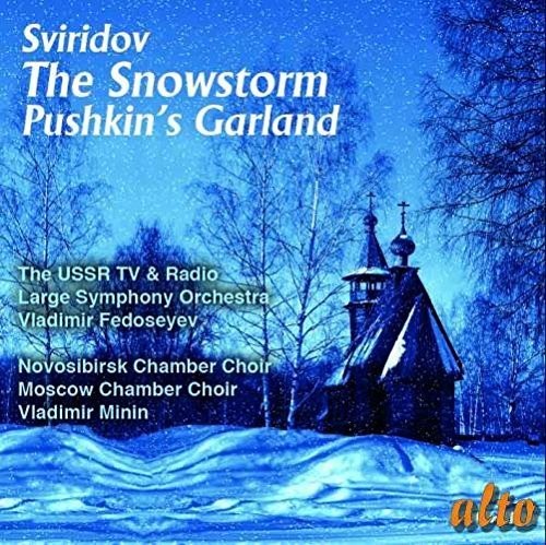 the album cover for Vladimir Fedoseyev / Ussr Tv & Radio Large Symp - Sviridov: The Snowstorm - Pushkin's Garland