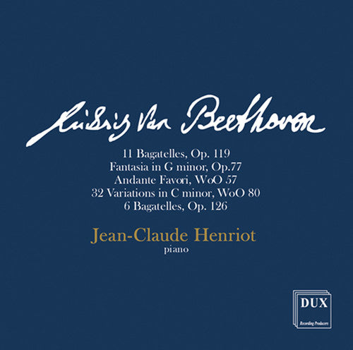 the album cover for L Beethoven V / Henriot,Jean Claude - Jean-claude Henriot - Piano Recital