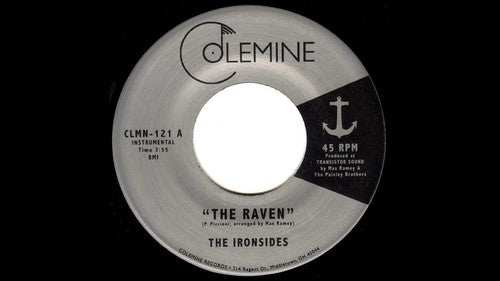 the album cover for The Ironsides - Raven / Song For Adrian [Vinyl Single]