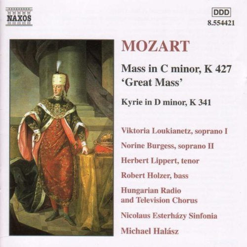 the album cover for Norine Burgess - Mass in C minor K 427: Great Mass / Kyrie D minor