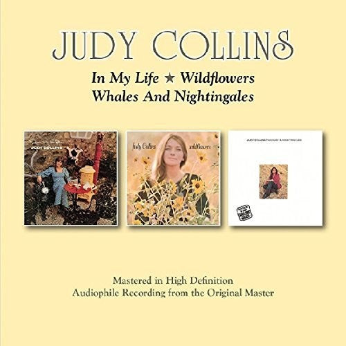 the album cover for Judy Collins - In My Life/Wildflowers/Whales & Nightingales [Import]