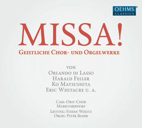 the album cover for J Cook / Bader,Peter / Wolitz,Stefan - Missa