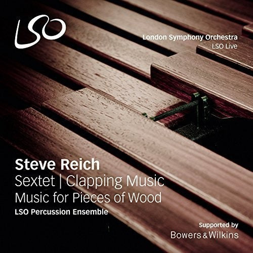 the album cover for LSO Percussion Ensemble - Steve Reich: Sextet - Clapping Music - Music For